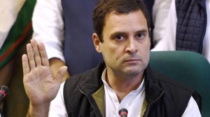 New Delhi: Congress Vice President Rahul Gandhi during a press conference at Parliament in New Delhi on Wednesday. PTI Photo by Subhav Shukla (PTI12_14_2016_000052B)