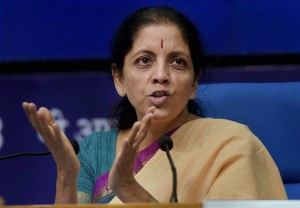 New Delhi: Minister of State (Independent Charge) Commerce and Industry, Nirmala Sitharaman at a press conference in New Delhi on Wednesday. PTI Photo by Manvender Vashist(PTI9_10_2014_000029B) *** Local Caption ***
